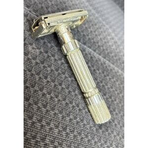 Vintage Gillette Fatboy Adjustable Safety Razor Metal Made In USA Double Edge